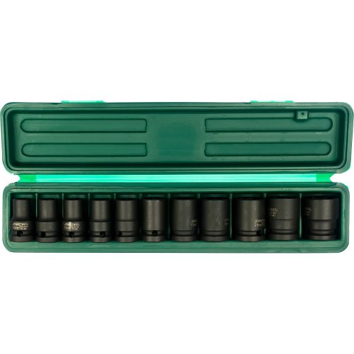 Набор ударных торцевых головок JONNESWAY 1/2"DR 10-24мм (11 предметов)