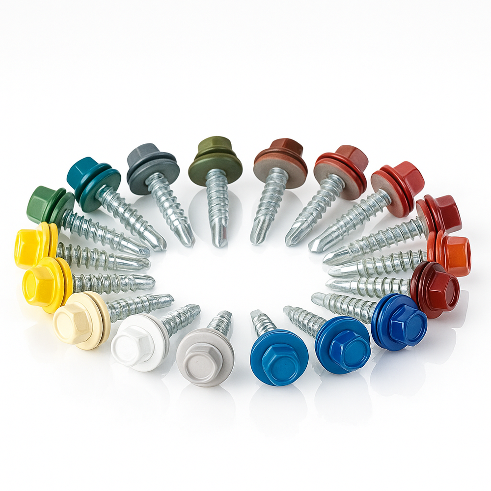 Кровельный шуруп 4,8*29 RAL 6005