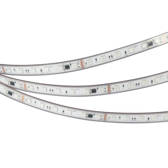Светодиодная лента герметичная Arlight 14W/m 60LED/m 5060SMD разноцветный 5М DMX-PFS-B60-12mm 24V 039608