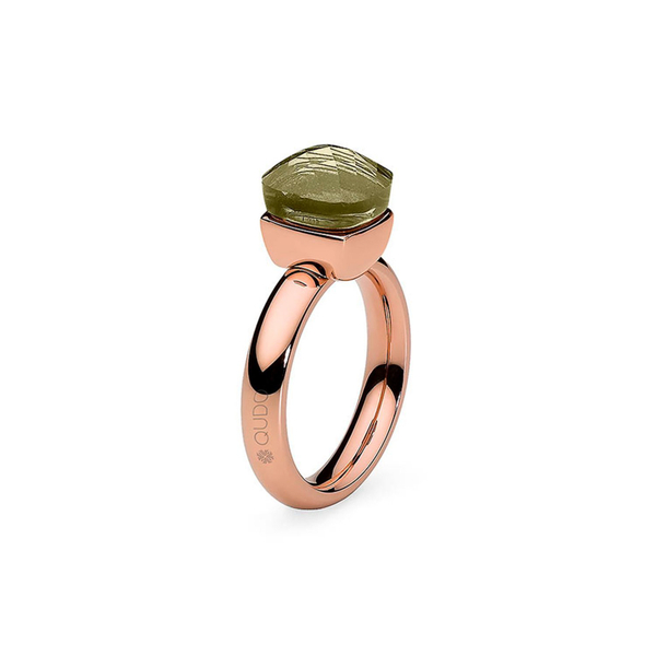 Кольцо Qudo Firenze olivine 16.5 мм 610782/16.6 G/RG размер 16,5