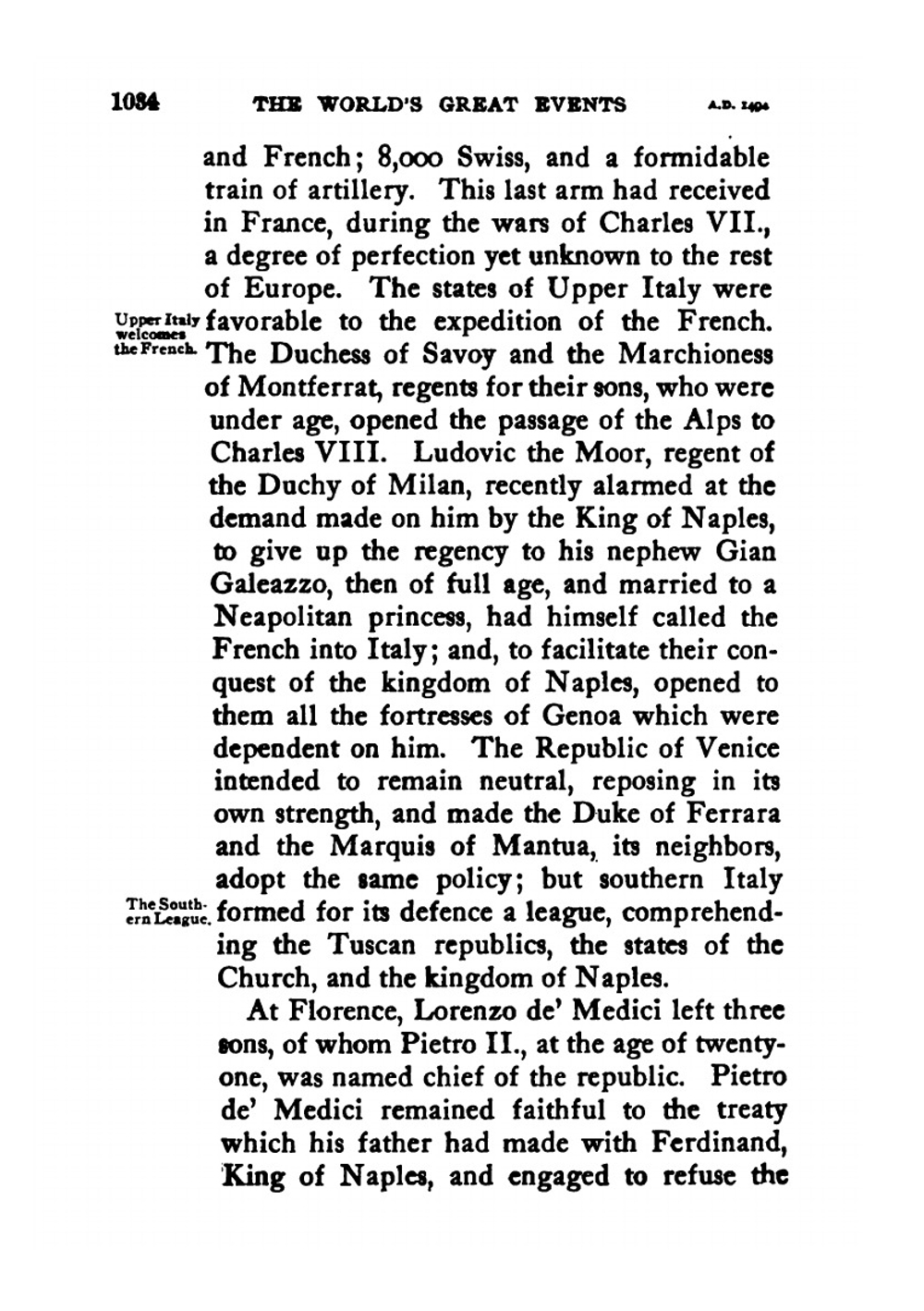 The World's great events. An indexed history of the world from earliest times to the present day by famous historians.. Volume 4 (1493-1648) | Singleton Esther