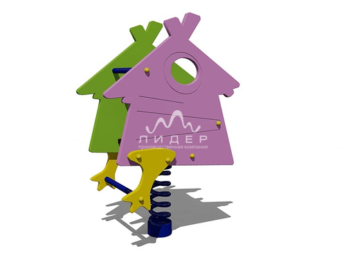 Качалка на пружине “Избушка” 04045