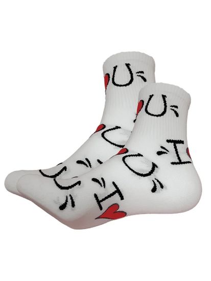 Носки Про знакомые слова до боли, р-р 36-40 (белый)