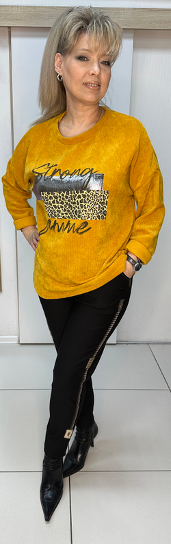 Модный джемпер-толстовка из микро вельвета