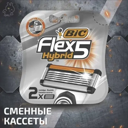 Сменные кассеты BIC Flex 5 Hybrid 2шт