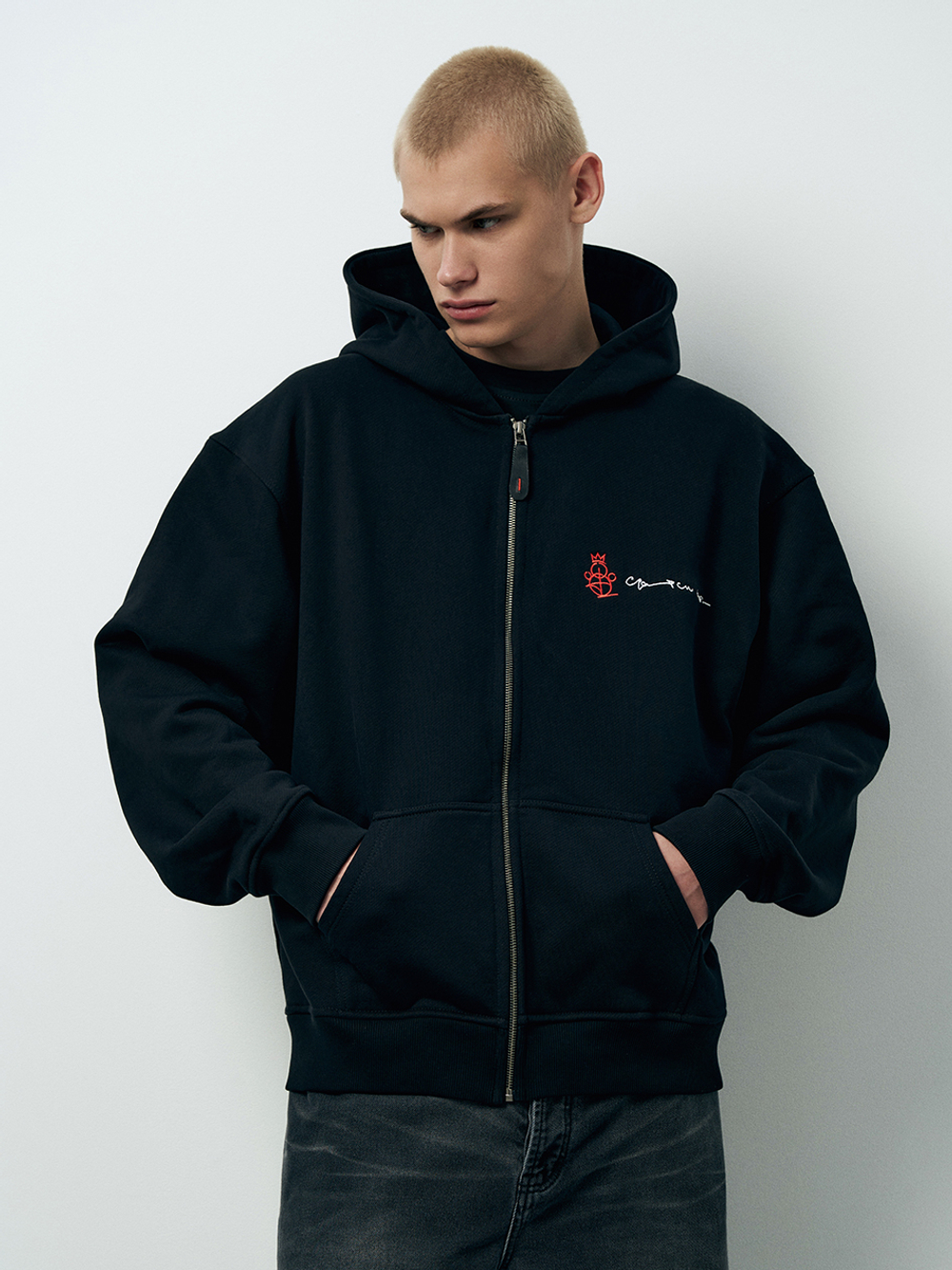 Худи на молнии "OTMA x BOZE"