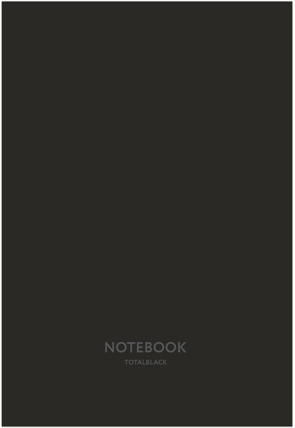 Тетрадь общая А4 80л. TOTAL BLACK, обложка - мелов.картон+софттач лак, скрепка