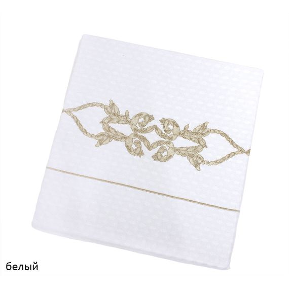 Вафельное покрывало пике Durante (белое)  TIVOLYO HOME Турция