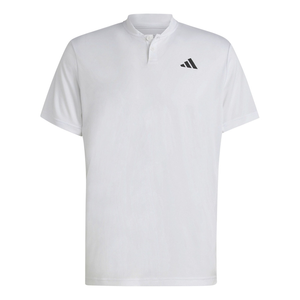 Мужское теннисное поло adidas Club Henley Polo Men - White, Black