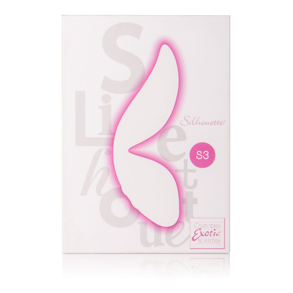 Розовый вибромассажер Silhouette S3 - 12,75 см. (Цвет: розовый)