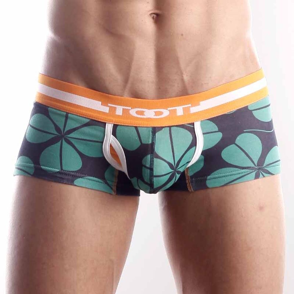 Мужские трусы хипсы черные с принтом TOOT 5018-4