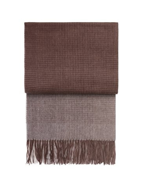 Плед 130x200 Elvang Horizon Plum-Pognac