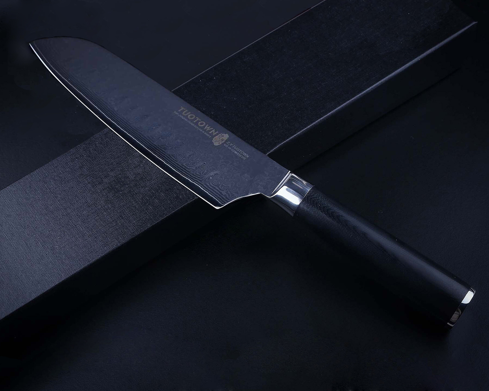 TG-D6 G10Нож дамасская сталь VG10