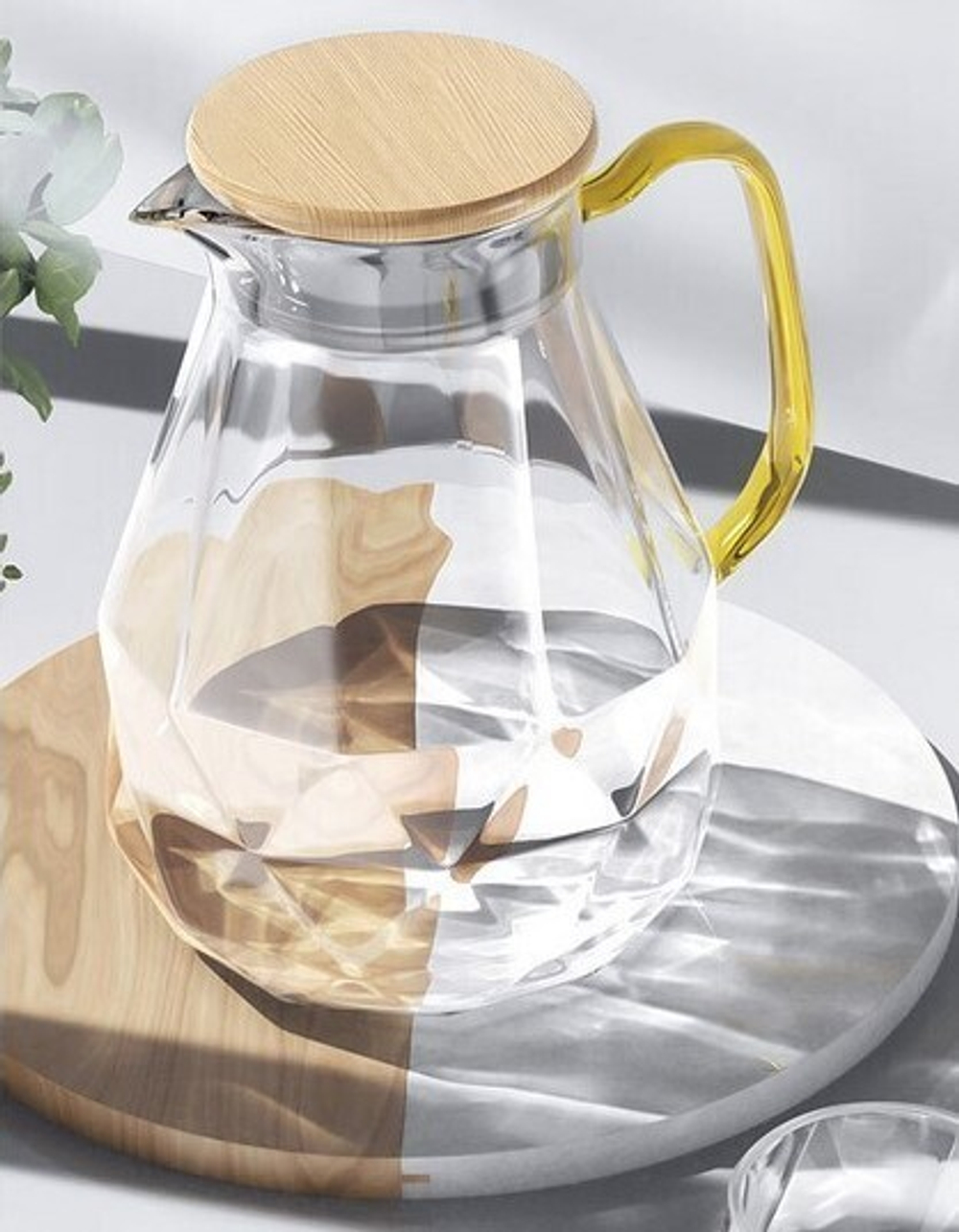 298035 Чайник "Кристалл" метал.крышка с ситом, 1600мл, стекло