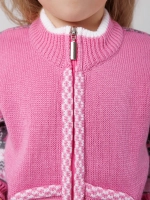 Кофта вязаная на молнии