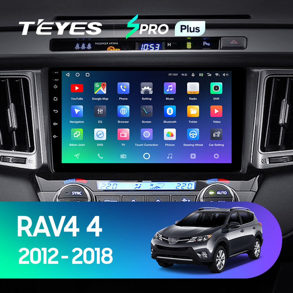 Teyes SPRO Plus 9" для Toyota RAV4 2012-2018 (прав)