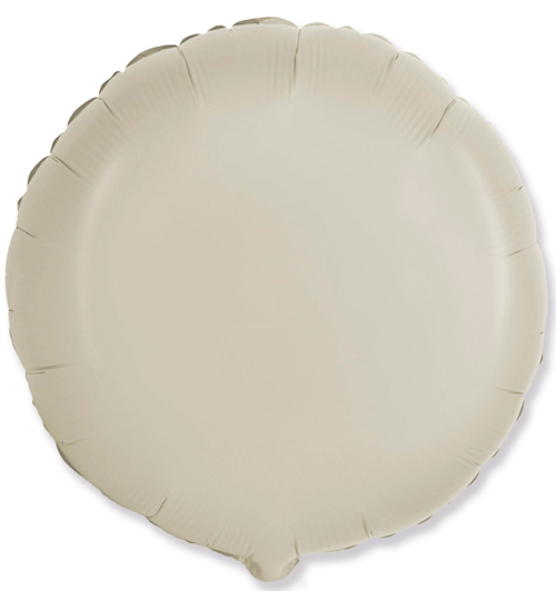FM (18''/46 см) Круг, Кремовый, Сатин, 1 шт.
