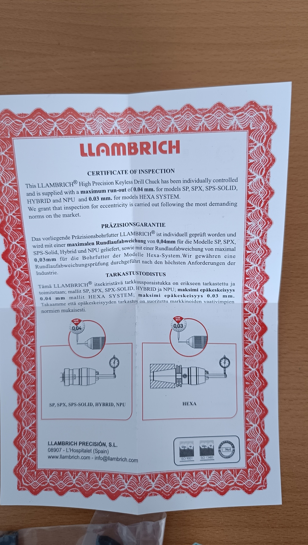 Патрон сверлильный SPS-16 MT-4 (3-16 мм) с хвостовиком