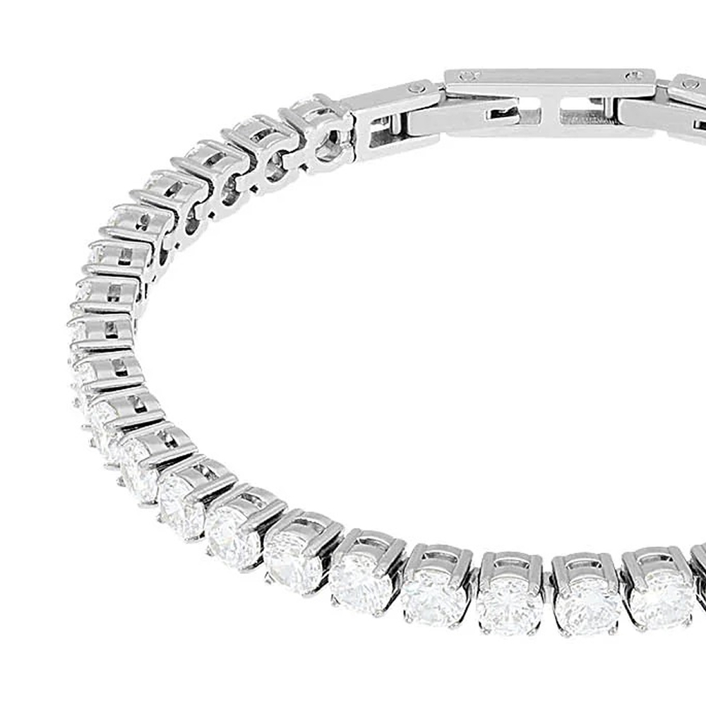 Браслет Qudo CASSIO 18 cm Cristal-Silver 102028/30-1817