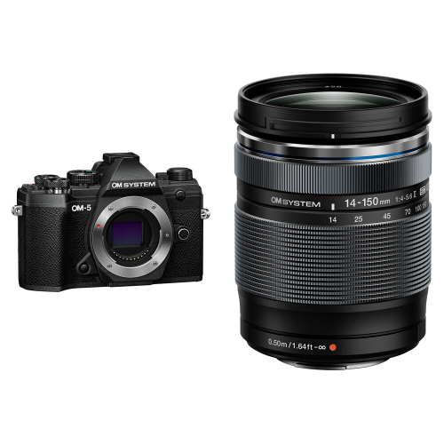 Фотоаппарат OM System OM-5 kit 14‐150mm F4‐5.6 II Pro Black