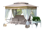Качели садовые 4-х местные Шатер арт.с1457