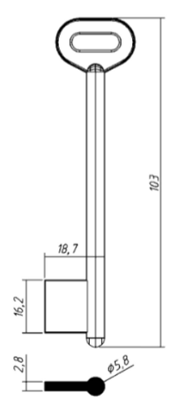 Заготовка дверняк ГПЗ 2 (GPZ2D)