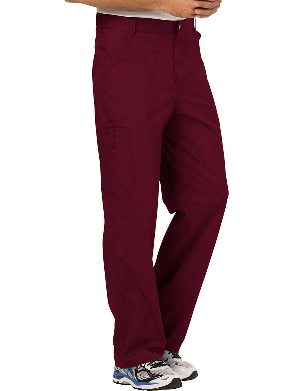 Брюки медицинские мужские Cherokee WW140 на молнии, винный, M
