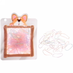 Резинки для волос силиконовые 100шт «Mini miracle - Боня», цвет микс , 11*14,5см