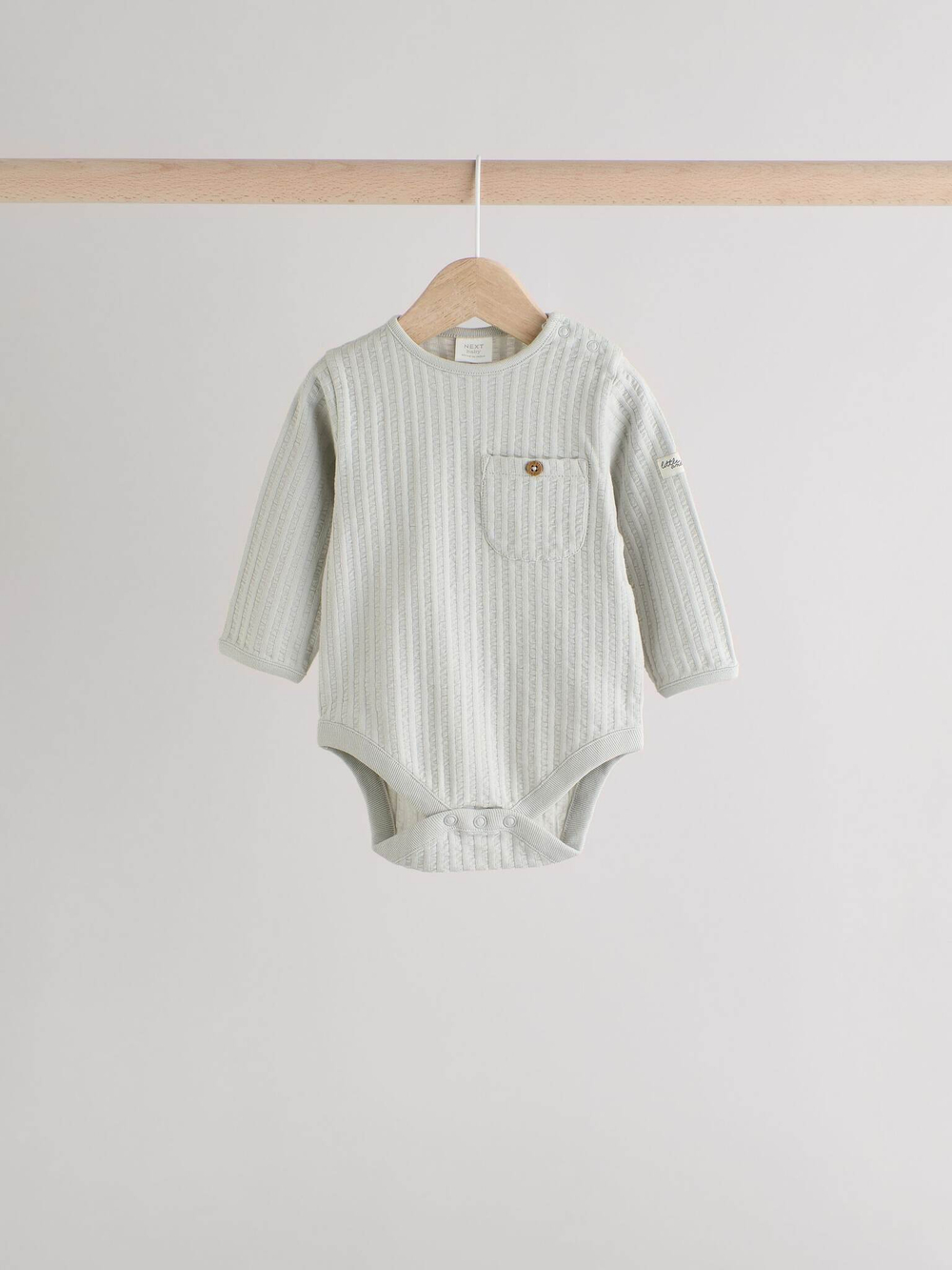 Боди с длинным рукавом для малышей Next B23-062, 3 шт., Серый, Желтый