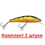 Воблер Минноу M-33 100mm, цвет 048 (окунь), 1 штука