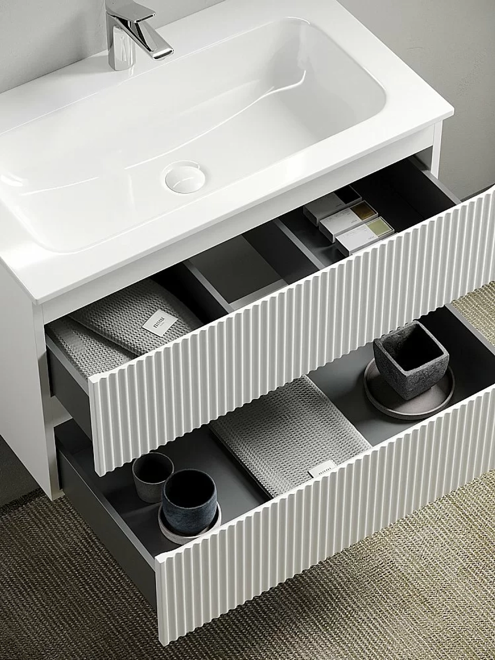 Тумба с раковиной Sancos SNOB R SNR100W 100 Bianco