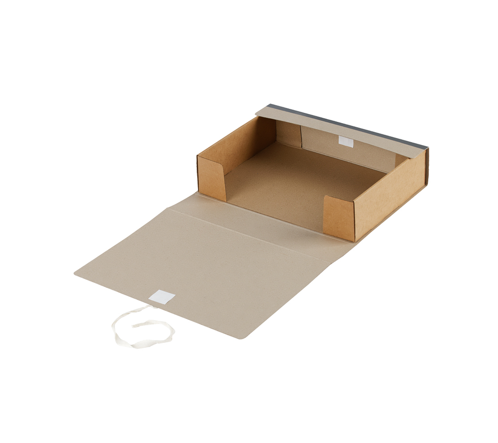 Короб архивный с завязками OfficeSpace, 80мм, переплетный картон, до 700л.