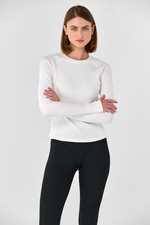 Лонгслив приталенный с рельефом