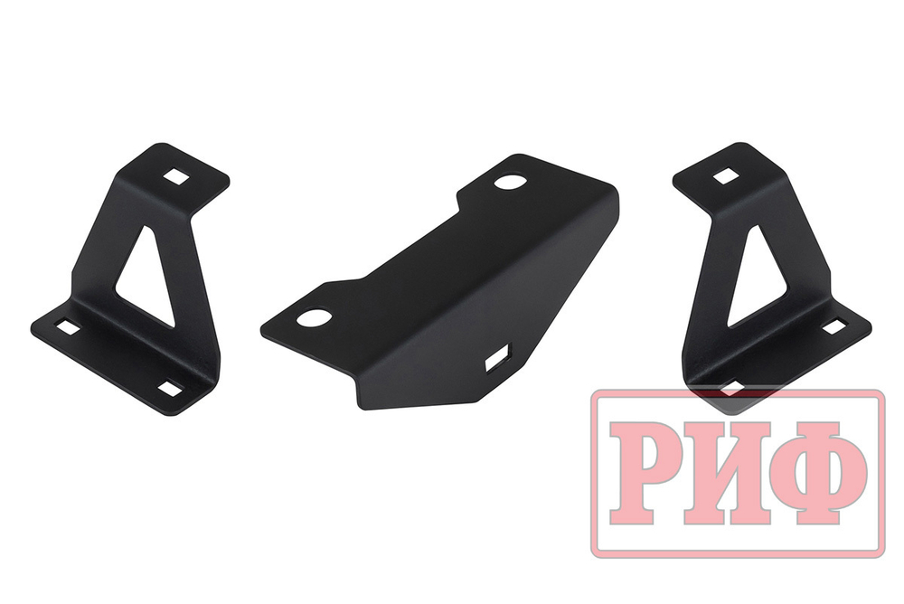 Бампер силовой передний для ГАЗ Соболь NN под штатные фары, с центральной защитной дугой, стандарт РИФ