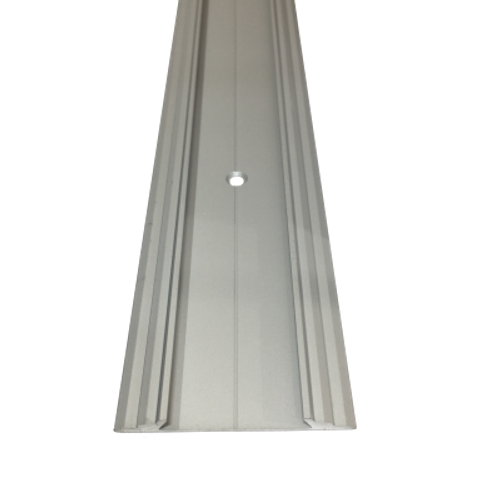 Порог-стык с рез. 46мм "DO-1" 2,7м (осн.) Серебро мат. с цв. рез. анод. ал.