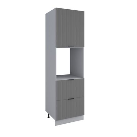 Кухня Модуль ПНЯ 600 М (с нишей) Мелисса Графит Скин