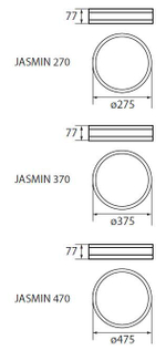 Светильник деревянный потолочный KANLUX JASMIN 270-W Е27