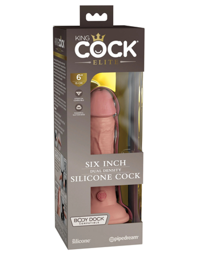 Фаллоимитатор KC Elite 6" Dual Density Silicone Dong-Light Pipedream 577021PD