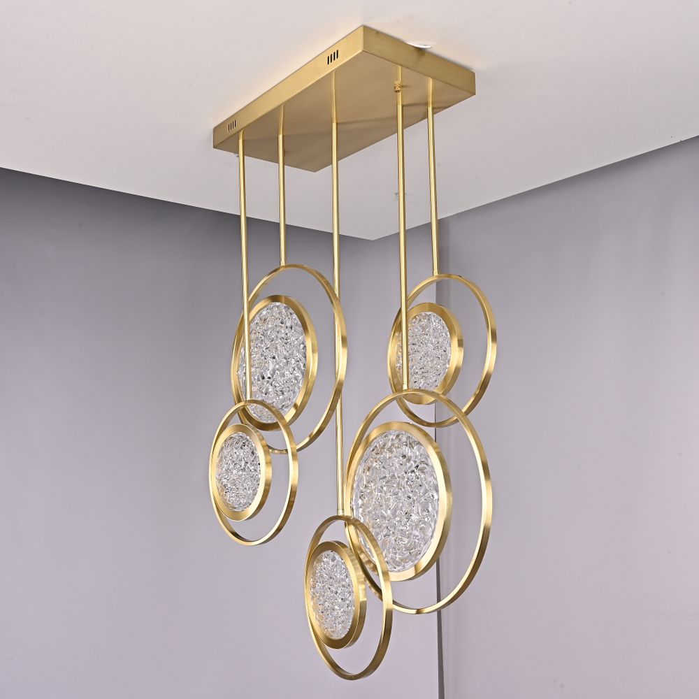 Дизайнерская люстра на штанге ЛУНА lighting collection L60