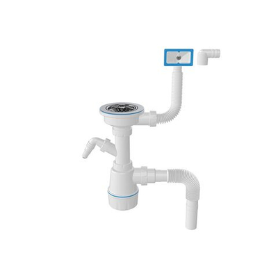 Сифон Nova 1047 для нержавеющей кухонной мойки