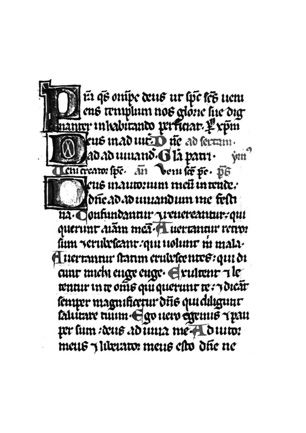 Psalterium cum sex picturis et multis litteris initialibus pictis | Нет автора