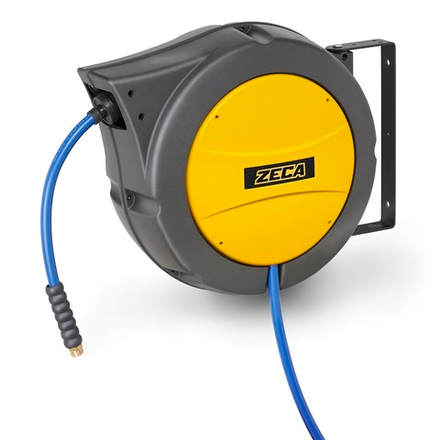 Катушка для воздуха с самоубирающимся шлангом, диаметр 10 мм., 25 метров, 15 бар, ZECA (Италия)