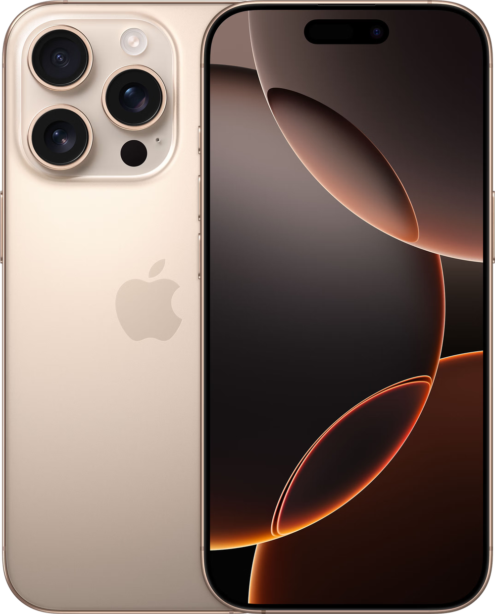 Смартфон Apple iPhone 16 Pro 128 ГБ, Dual: Только eSim, Desert Titanium (пустынный титановый)