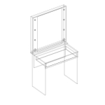 Стол "гримерный", модульный