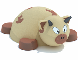 Резиновая фигура 3D Коровка для детских площадок