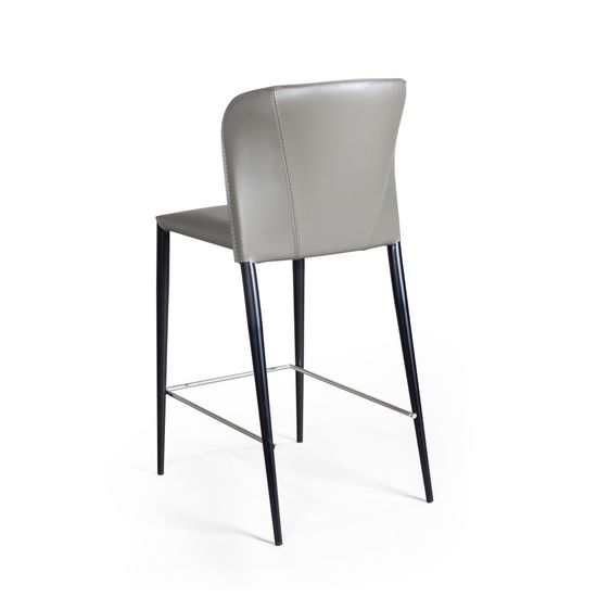 Стул полубарный Albert кожа цвет тауп