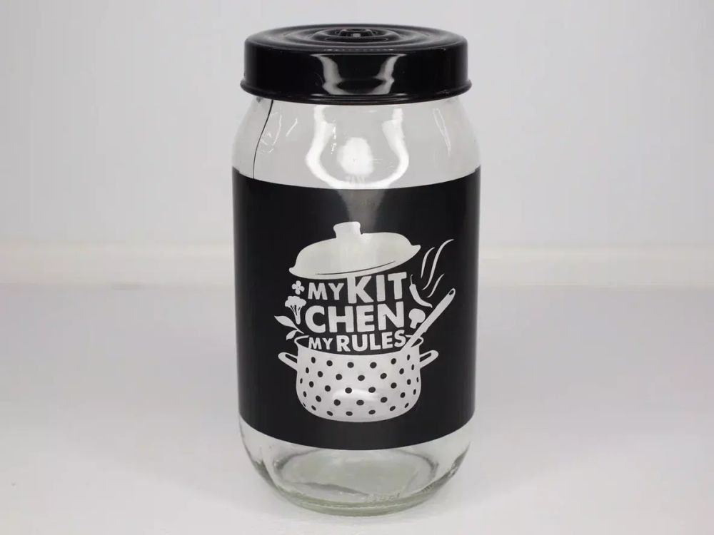 Банка стеклянная для сыпучих продуктов «Кухня», 1 л