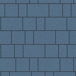 Тротуарная плитка СТАРЫЙ ГОРОД - Стандарт Синий, комплект из 3 видов плит