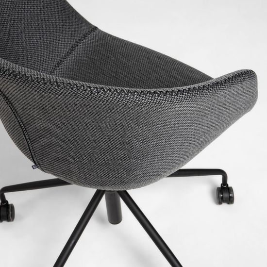 Офисное поворотное кресло Yvette темно-серое