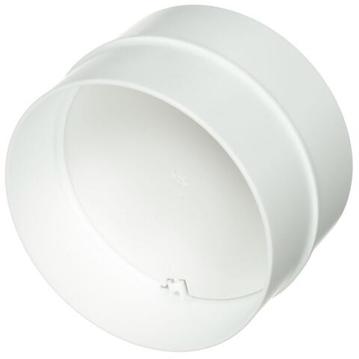 Соединитель вентиляционный пластик, d125 мм, кругл, обр.клап, Event, 125 СКПО